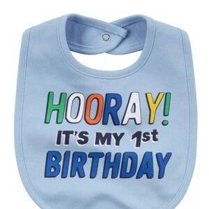 Carter's Blue Birthday Bib